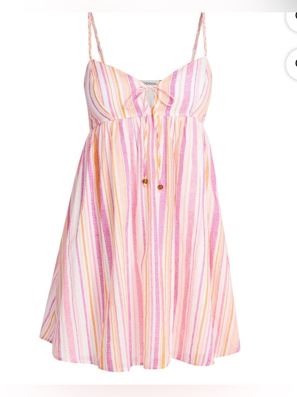 NO BOUNDARIES A Line Cami Dress Striped Womens Med Summer Vacation Beach Travel